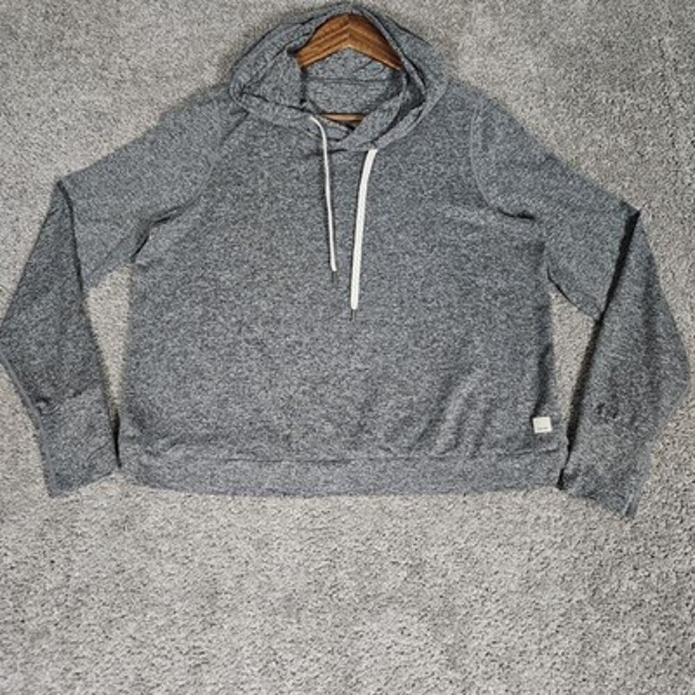 Vuori Halo Essential Hoodie Womens L Gray DreamKnit Pullover VW226 Loungewear